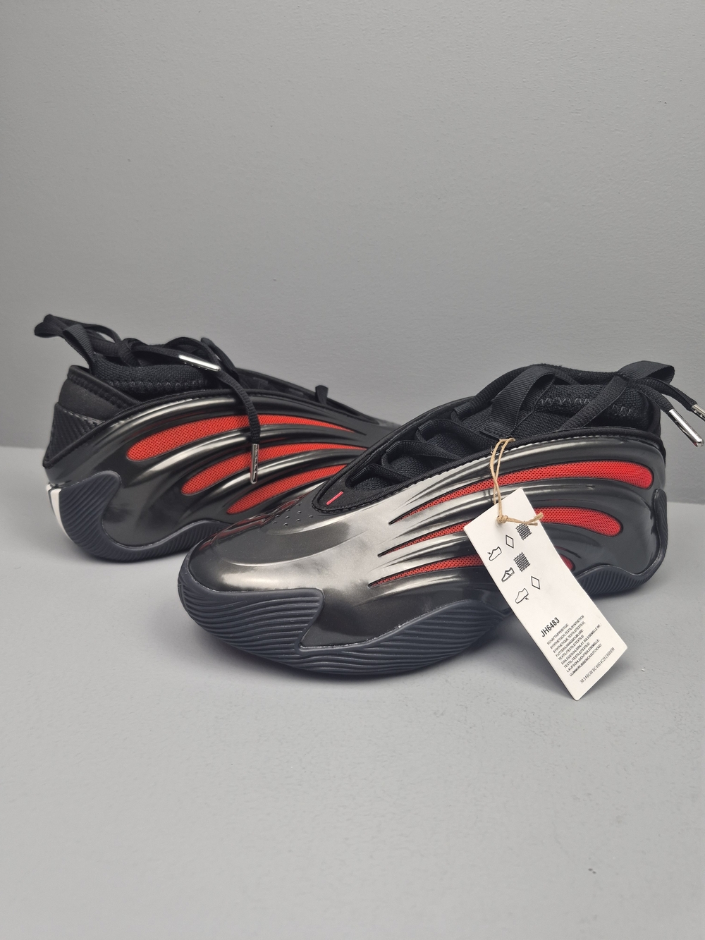 Adidas Harden Vol. 9 Hellcat Basketball Black/Red Mens Size 6 New JH6483